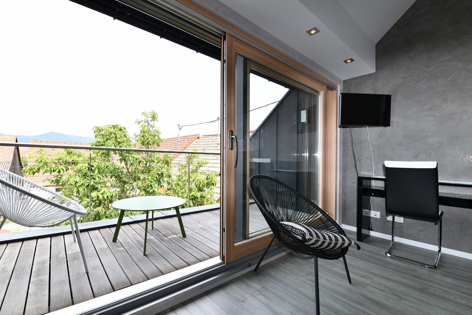 Gite Contemporain L'Hirondelle Guémar Exterior foto